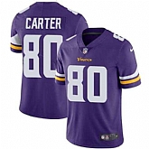 Nike Minnesota Vikings #80 Cris Carter Purple Team Color NFL Vapor Untouchable Limited Jersey,baseball caps,new era cap wholesale,wholesale hats